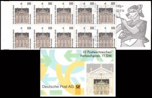 ALEMANIA/SELLOS, 1997 - CURIOSIDADES - ORDINARIOS  - YV C 1766a - CARNET - NUEVO