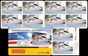 GERMANY/STAMPPS, 2006 - TRAINS - YV C 2387 - BOOKLET - SELF-ADHESIVE STAMPS