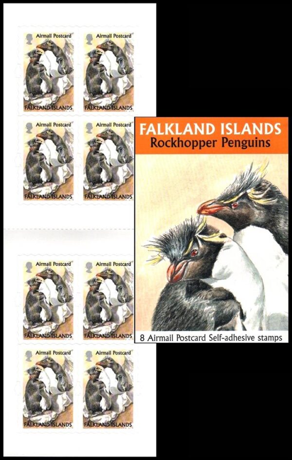 MALVINAS/SELLOS, 2003 - PINGUINOS - SELLOS ORDINARIOS - YV C 860 - CARNET - AUTOADHESIVO