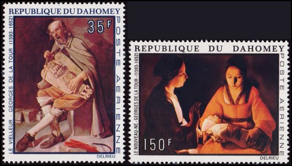 DAHOMEY/SELLOS, 1972 - PINTURAS - GEORGES DE LA TOUR - YV A 178/79 - 2 VALORES - NUEVO