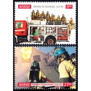 NORGE/STAMPS, 2011 - FIREFIGHTERS - YV 1699/700 - 2 VALUES - MNH