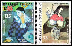 WALLIS Y FUTUNA/SELLOS, 1981 - PINTURA - YV A 110/111 - 2 VALORES - NUEVO