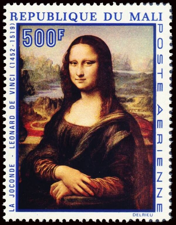 MALI/SELLOS, 1969 - PINTURAS - LA GIOCONDA - LEONARDO DA VINCI - YV A 82 - 1 VALOR - NUEVO