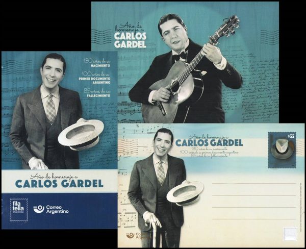 ARGENTINA/TARJETA ENTERO POSTAL, 2020 - CARLOS GARDEL - TANGO - CINE - NUEVO