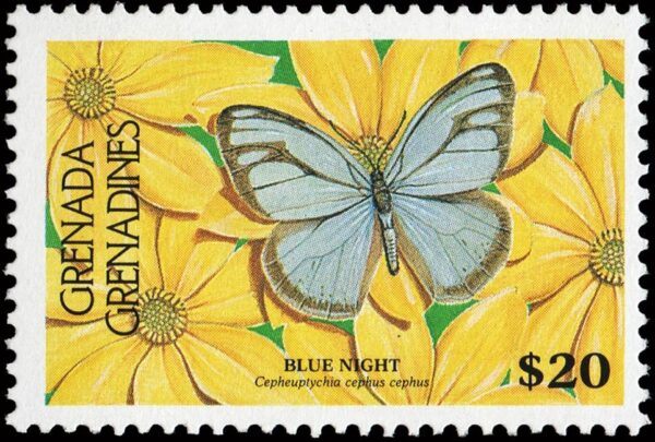 GRANADINAS/SELLOS, 1986 - MARIPOSAS - YV 682a - 1 VALOR - NUEVO