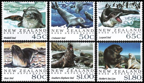 NEW  ZEALAND/STAMPS, 1992 - ROSS DEPENDENCY  - FAUNA MARINA - YV 1168/73 - 6 VALORES - NUEVO