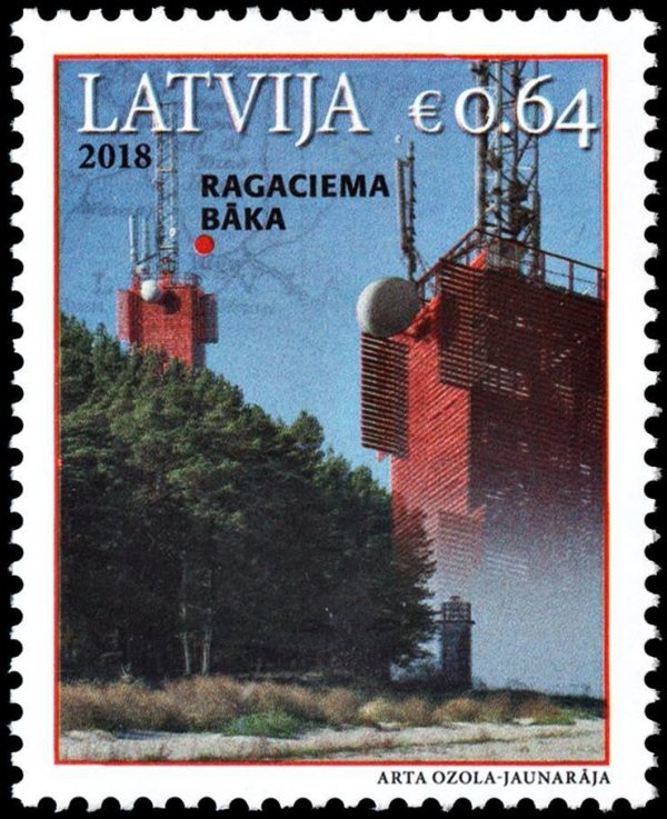 LETONIA/SELLOS, 2014 - FAROS - YV 892 - 1 VALOR - NUEVO