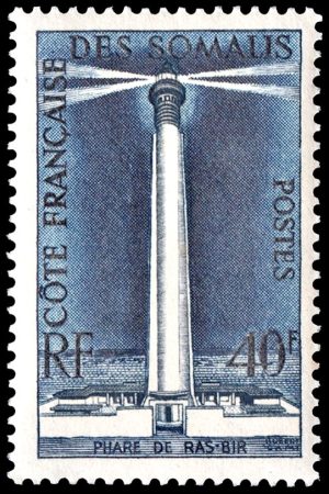 COSTA FRANCESA DE SOMALIA/SELLOS, 1956 - FAROS - YV 286 - 1 VALOR - NUEVO