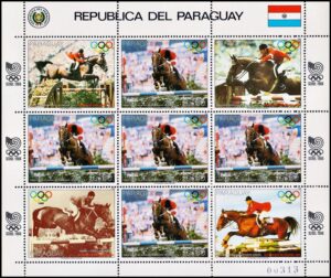 PARAGUAY/SELLOS, 1988 - DEPORTES - JUEGOS OLIMPICOS SEUL 88 - MICHEL 4200 - HOJITA - NUEVO