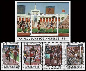 CENTROAFRICANA/SELLOS, 1984 - JUEGOS OLIMPICOS LOS ANGELES 1984 -