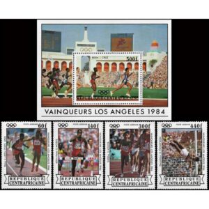 CENTROAFRICANA/SELLOS, 1984 - JUEGOS OLIMPICOS LOS ANGELES 1984 -
