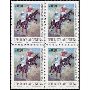 ARGENTINA/SELLOS, 1987 - DEPORTES - POLO - CAT G. J. 2335 - 1 VALOR - CUADRO - NUEVO