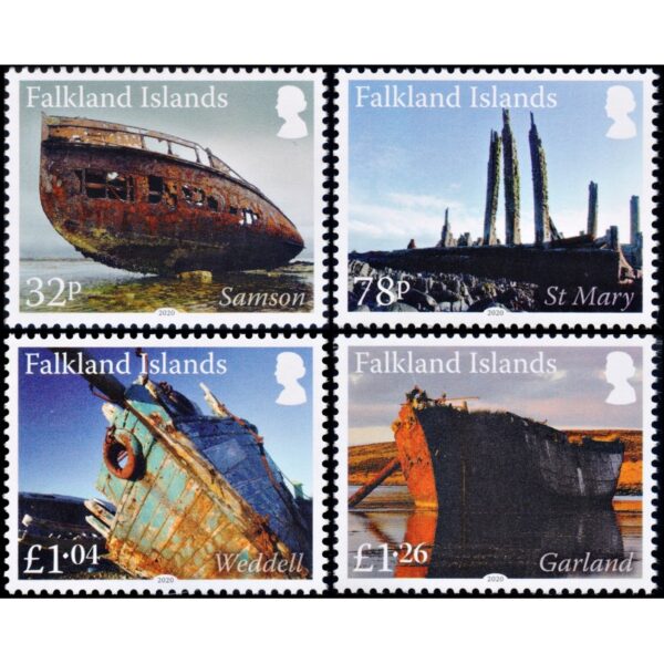 FALKLAND S/STAMPS, 2020 - SHIPS - YV 1329/32 - 4 VALUES - MNH