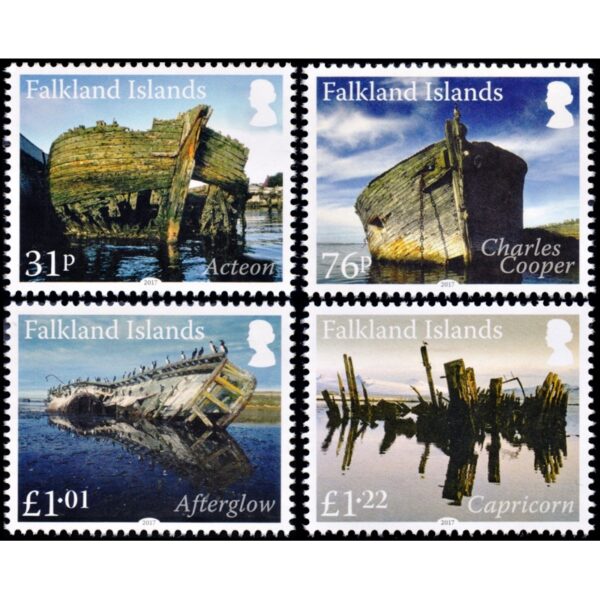 FALKLANDS/STAMPS, 2017 - SHIPS - YV 1243/46 - 4 VALUES - MNH