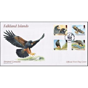MALVINAS/SOBRES, 2006 - W.W.F. AVES DE PRESA - YV 950/53 - 4 VALORES - SOBRE PRIMER DIA EMISION
