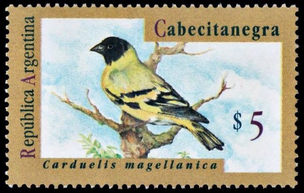 ARGENTINA/SELLOS, 1995 - AVES ARGENTINAS - CABEZITA NEGRA - SELLO ORDINARIO - CAT GJ 2730c - 1 VALOR - NUEVO