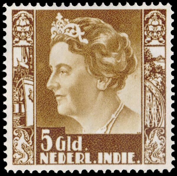 DUTCH INDIA/STAMPS, 1938-1939 – DEFINITIVES – WILLIAM OF THE NETHERLANDS – YV 247 – 1 VALUE - HINGE