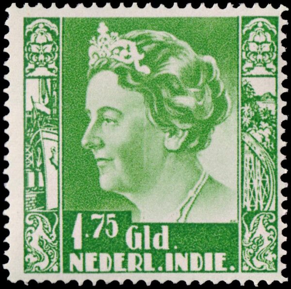 DUTCH INDIA/STAMPS, 1934-1937 – GUILLERMINA DE HOLLAND – YV 200 – 1 VALUE - HINGE