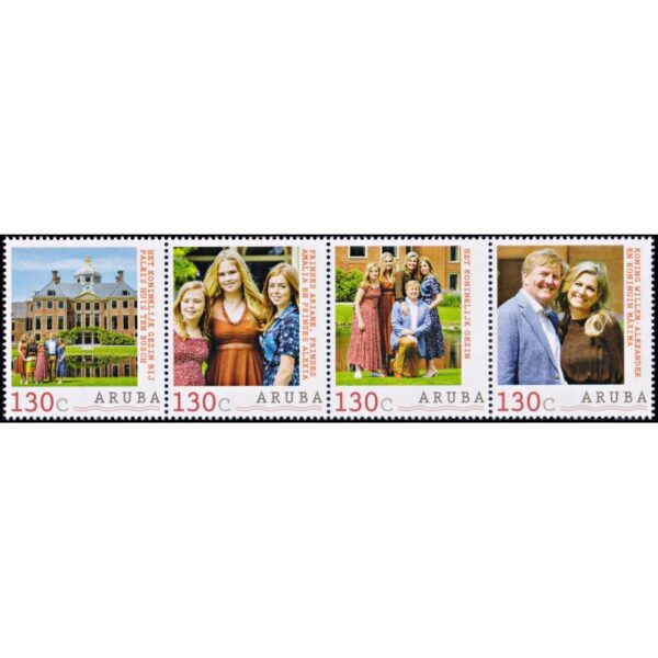 ARUBA/STAMPS, 2021 - ROYALTY - DUCH ROYAL FAMILY  - MNH