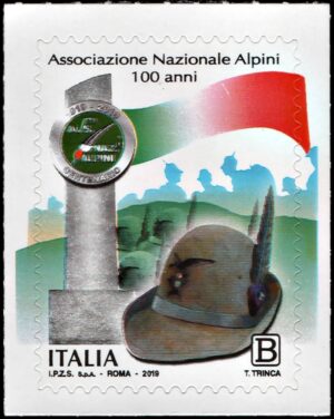 ITALIA/SELLOS, 2019 - ASOCIACION ALPINA DE ITALIA - YV 3878 - 1 VALOR - AUTOADESIVOS