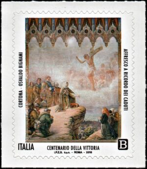 ITALIA/SELLOS, 2018 - RELIGION - FRESCOS - YV 3834 - 1 VALOR AUTOADESIVO - NUEVO