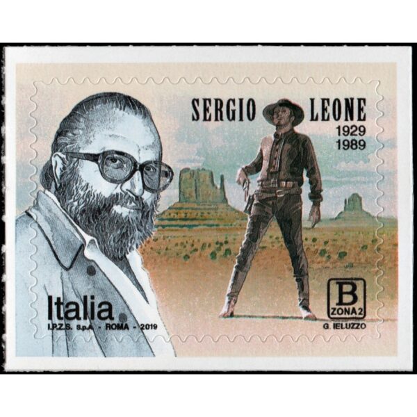 ITALY/STAMPS, 2019 - CINEMA - SERGIO LEONE - YV  3873 -SELF ADHESIVE STAMPS