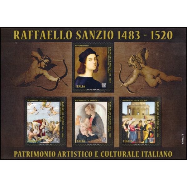 ITALy/STAMPS, 2020 - PAINTINGS - RAFAEL SANZIO - YV F 3964 - SELF ADHESIVE STAMPS