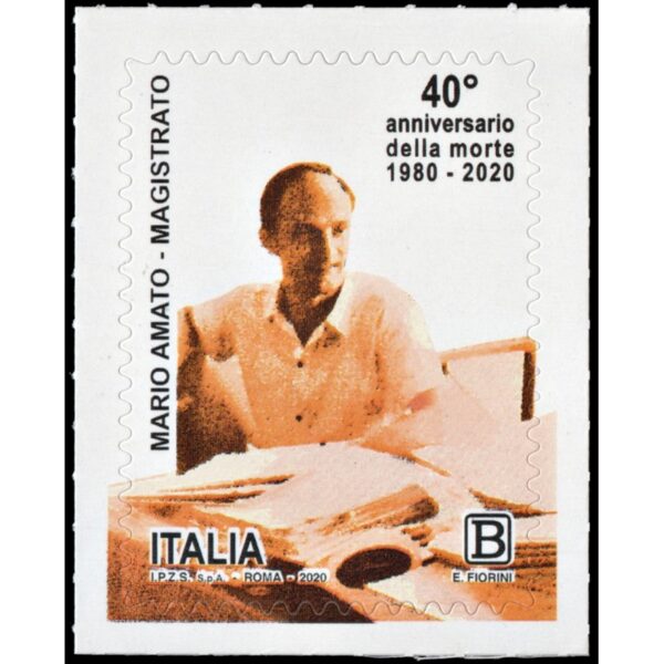 ITALY/STAMPS, 2020 - PERSONALITIES - MARIO AMATO - YV 3963 - SELF ADHESIVE STAMPS