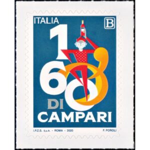 ITALIA/SELLOS, 2020 - VITIVINICULTURA - CAMPARI - 1 VALOR - AUTOADHESIVO