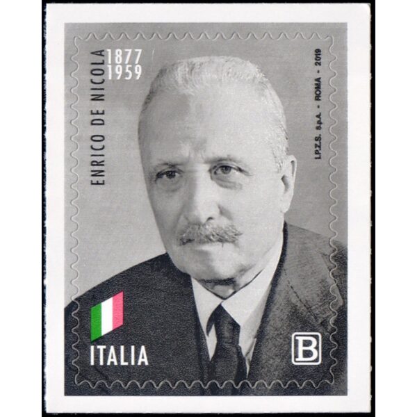 ITALY/STAMPS, 2019 - PERSONALITIES - ENRICO DE NICOLA -  SELF ADHESIVE STAMPS