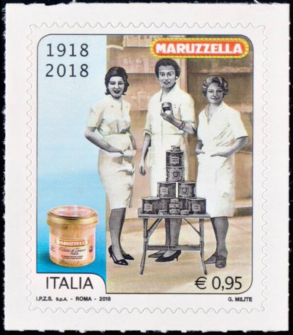 ITALIA/SELLOS, 2018 - GASTRONOMIA - MARUZZELLA - ATUN - YV 3806 - 1 VALOR - AUTOADHESIVO