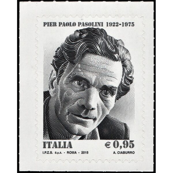 ITALIY/STAMPS, 2015 - CINEMA - PIER PAOLO PASOLINI - YV 3624 - 1 VALUE - SELF ADHSIVE STAMPS