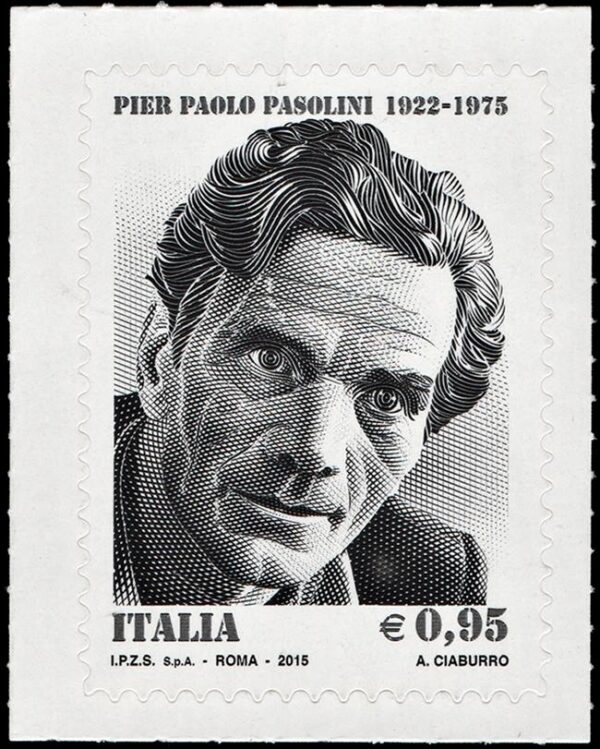 ITALIA/SELLOS, 2015 - CINE - PIER PAOLO PASOLINI - YV 3624 - 1 VALOR - AUTOADHESIVO