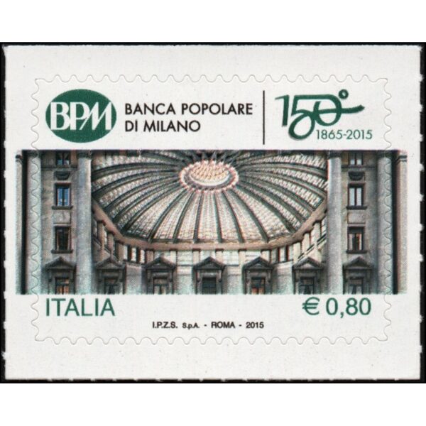 ITALIY/STAMPS, 2015 - ARCHITECTURE - YV 3540 - 1 VALUE - SELF ADHSIVE STAMPS