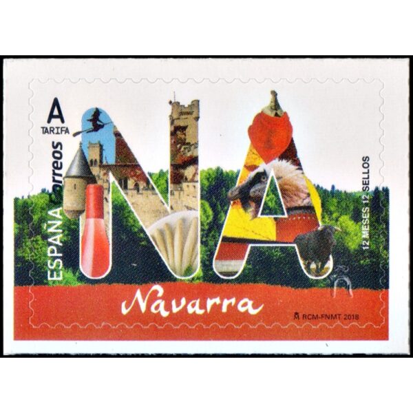 SPAIN/STAMPS 2018 - TOURISM - NAVARRA - YV 4982 - SELF ADHESIVE STAMPS