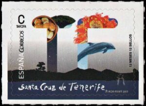 ESPAÑA/SELLOS, 2017 - TURISMO - SANTA CRUZ DE TENERIFE - YV 4895 - 1 VALOR - AUTOADHESIVO