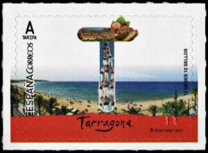 ESPAÑA/SELLOS, 2017 - TURISMO -TARRAGONA - YV 4878 - 1 VALOR - AUTOADHESIVO