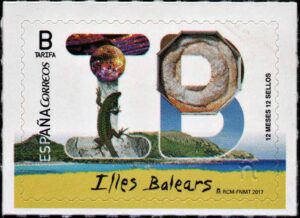 ESPAÑA/SELLOS, 2017 - TURISMO - ISLAS BALEARES - YV 4896 - 1 VALOR - AUTOADHESIVO
