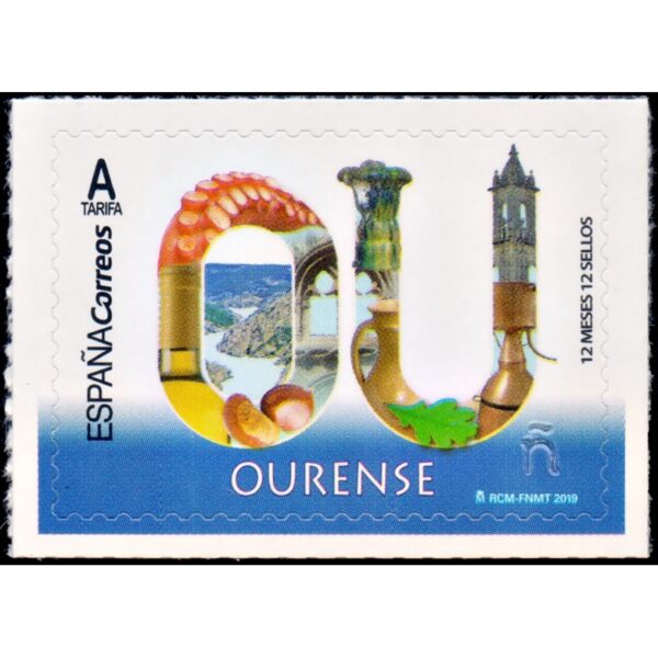 SPAIN/STAMPS, 2019 - TOURISM - ORENSE - YV 5465 - SELF ADHESIVE STAMPS