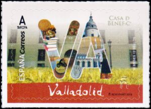 ESPAÑA/SELLOS, 2018 - TURISMO - VALLADOLID - YV 4973 - 1 VALOR - AUTOADHESIVO