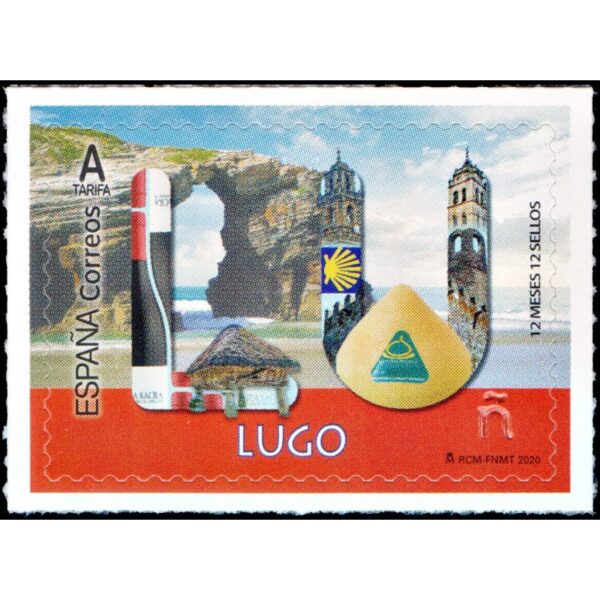 SPAIN/STAMPS, 2020 - TOURISM - LUGO - YV 5173 - SELF ADHESIVE STAMPS