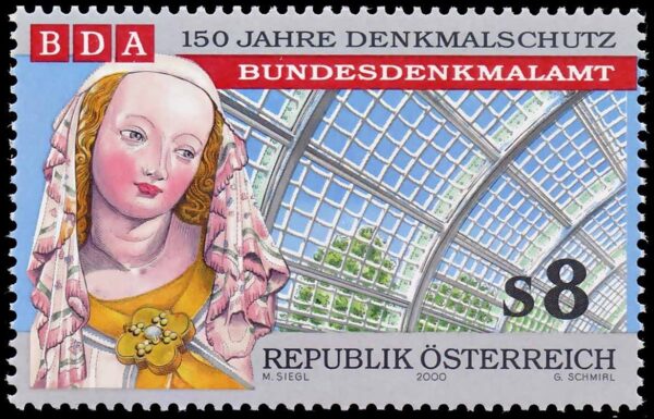 AUSTRIA/SELLOS, 2000 - PROTECCION DE LOS MONUMENTOS - MADONA DE ALTENMARKT - YV 2138 - 1 VALOR - NUEVO