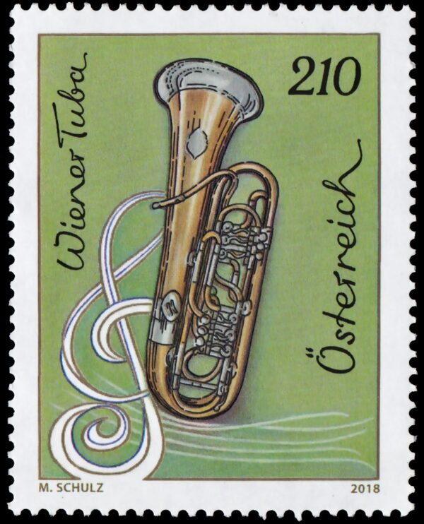 AUSTRIA/STAMPS, 2018 - MUSICAL INSTRUMENTS - YV 3199 - MNH