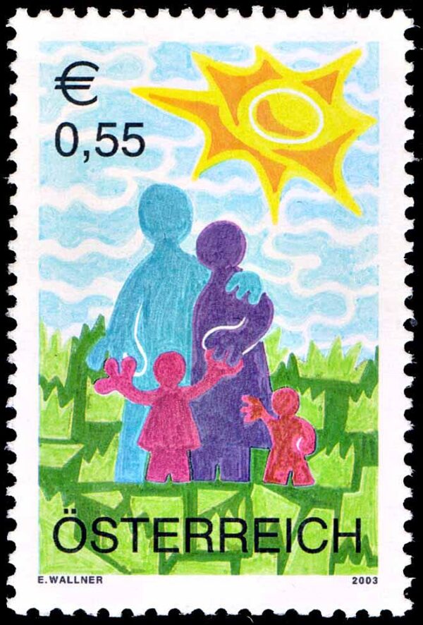 AUSTRIA/STAMPS, 20003 -  CHILDHOOD AND FAMILY - YV2274 - 1MNH