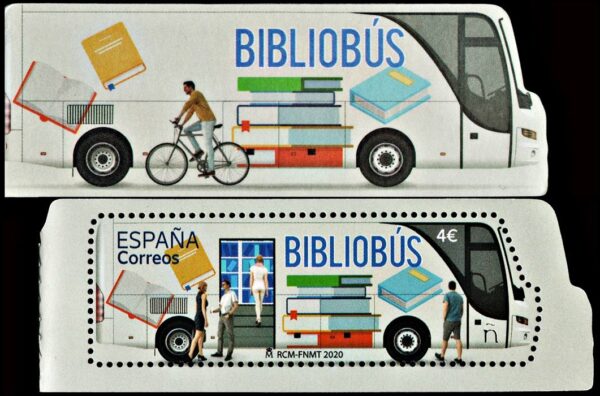 SPAIN/STAMPS, 2020 - LITERATURE - BIBLIOBUS - YV 5166 - MNH