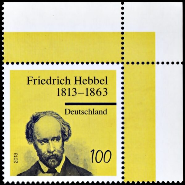 GERMANY/STAMPS, 2013 - LITERATURE - FRIEDRICH HEBBEL - YV 2814 - MNH