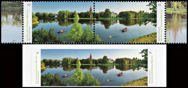 ALEMANIA/SELLOS, 2018 - TURISMO - PANORAMAS DE ALEMANIA - YV 3179/80 + 3181/82 - 2 VALORES + 2 AUTOADHESIVOS - NUEVO