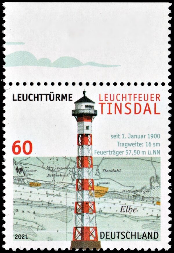 GERMANY/STAMPS, 2021 - LIGHTHOUSES - YV 3394 - 1 VALUE - MNH