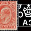 FALKLANDS/STAMPS, 1904 - CLASSIC STAMPS - EDWARD VII - WATERMARK CA MULTIPLE REVRSED W4r - CAT STEFAN HEITZ 17 d - 1 VALUE - HINGED