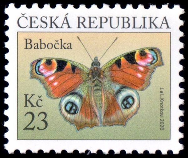 REPUBLICA CHECA/SELLOS, 2020 - FAUNA - MARIPOSAS - YV 970 - 1 VALOR - NUEVO